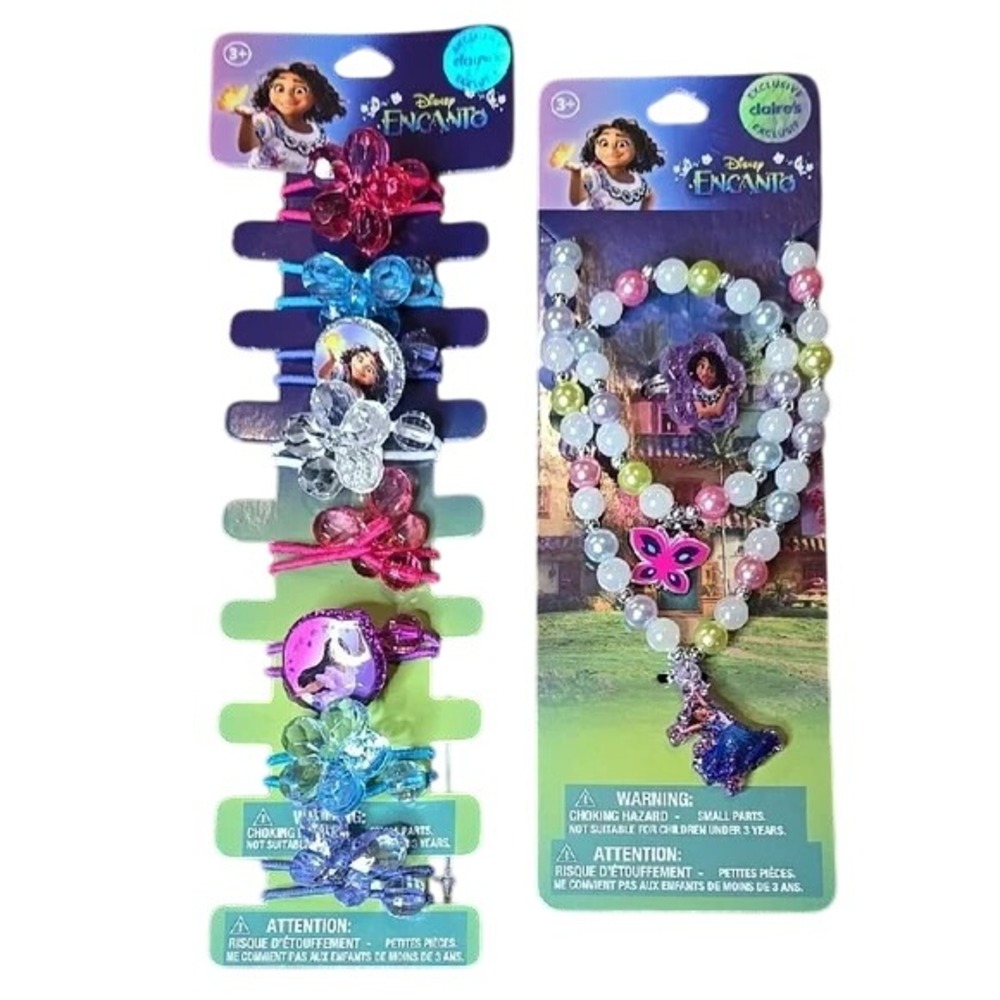 Disney Encanto Hair‎ and Jewelry Set, Hair Ties/Ring/Bracelet/Necklace